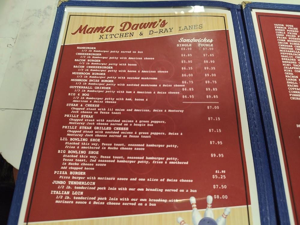 Mama Dawn's Kitchen and D-Ray Lanes Menu image 4